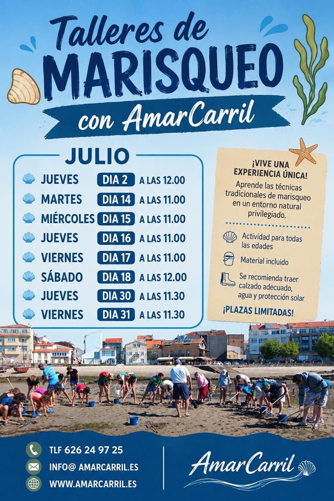 TALLERES DE MARISQUEO JULIO 