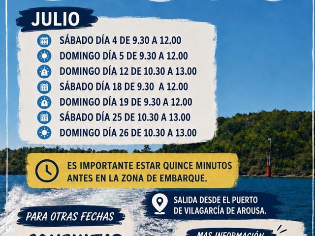 VISITAS GUIADAS A LA ISLA DE CORTEGADA JULIO